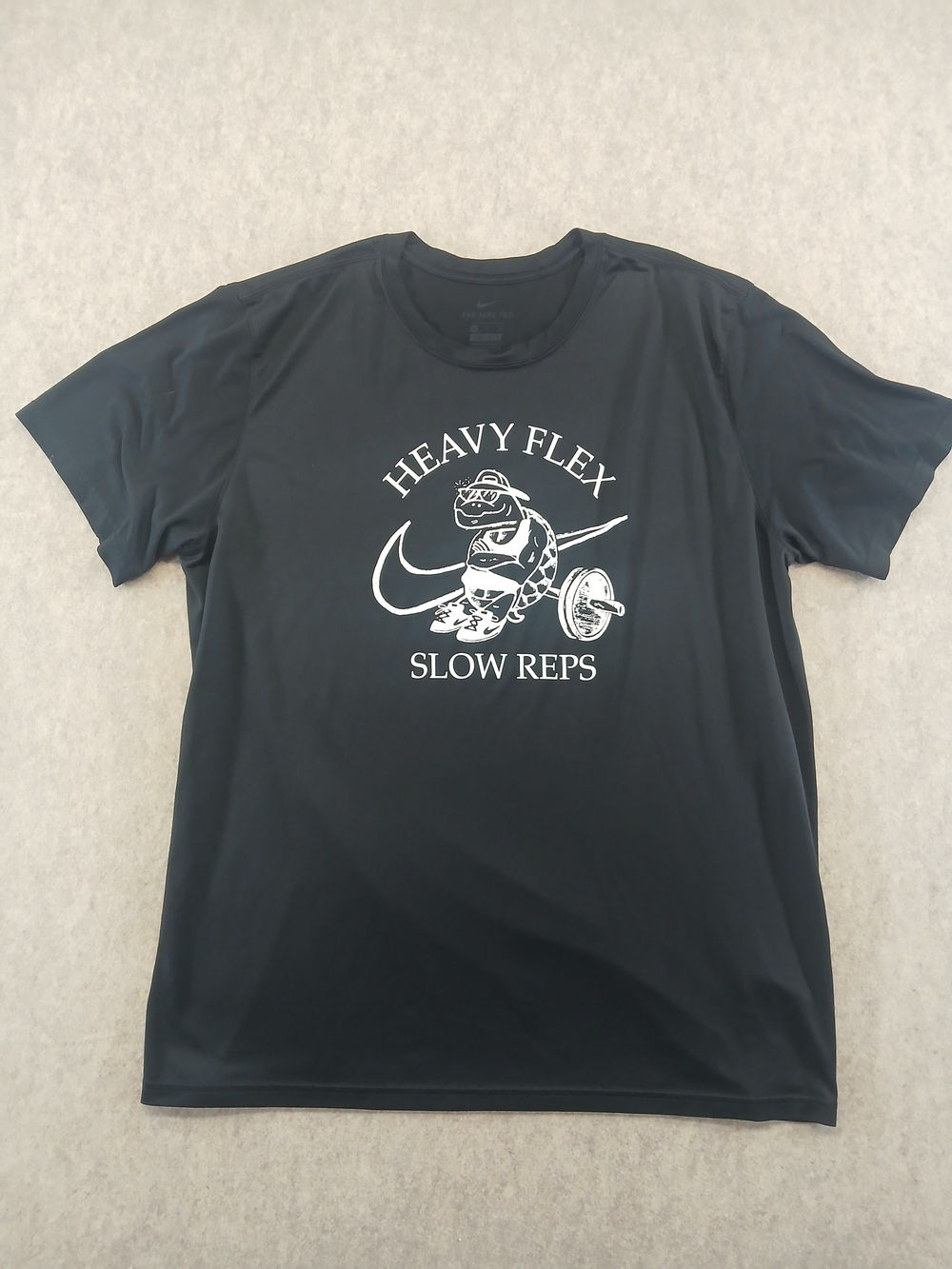 Nike Dri-FIT Tee Men’s XL Regular Black Crew Neck Graphic Short Sleeve Shirt